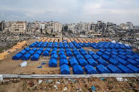 Tent Camp for Displaced Families - Gaza