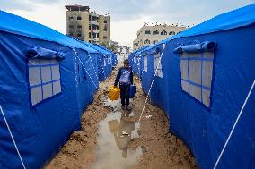 Tent Camp for Displaced Families - Gaza