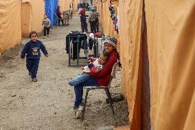 Tent Camp for Displaced Families - Gaza