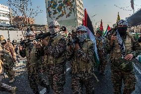 Iran Parade Basij and IRGC - Tehran