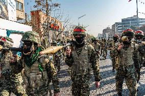 Iran Parade Basij and IRGC - Tehran