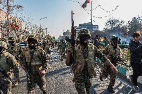 Iran Parade Basij and IRGC - Tehran