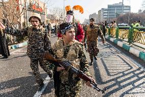 Iran Parade Basij and IRGC - Tehran
