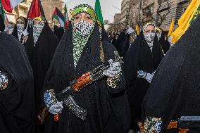 Iran Parade Basij and IRGC - Tehran
