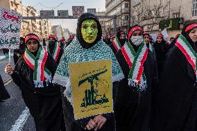 Iran Parade Basij and IRGC - Tehran