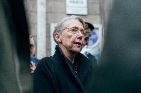 Elisabeth Borne visits an elementary school - Paris AJ