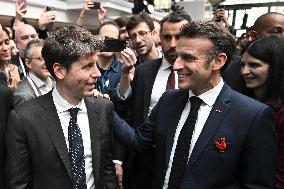 Macron at Business Day - Summit For Action On AI - Paris