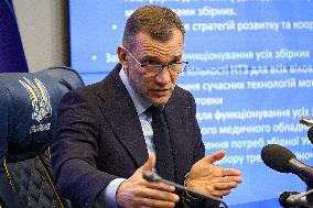 Press conference of Ukrainian Association of Football President Andriy Shevchenko in Kyiv