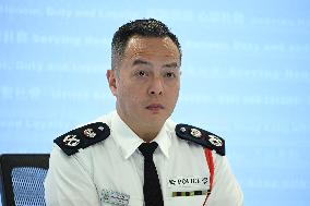 Hong Kong Police Press Conference On Law And Order Situation In 2024