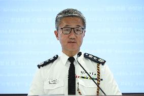 Hong Kong Police Press Conference On Law And Order Situation In 2024