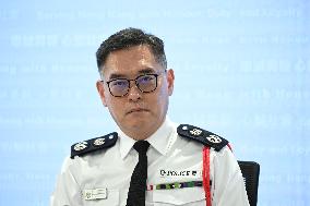 Hong Kong Police Press Conference On Law And Order Situation In 2024