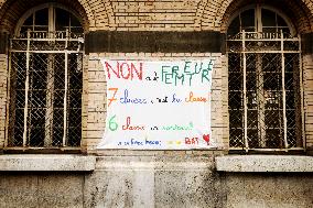 Protest In Paris, France