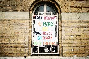 Protest In Paris, France