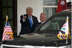 DC: President Trump and King of Jordan Abdullah II hold a bilateral meeting