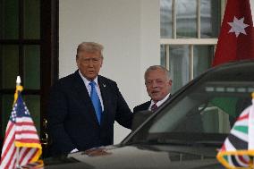 DC: President Trump and King of Jordan Abdullah II hold a bilateral meeting