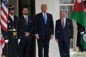 DC: President Trump and King of Jordan Abdullah II hold a bilateral meeting