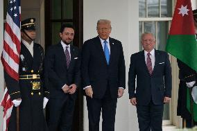 DC: President Trump and King of Jordan Abdullah II hold a bilateral meeting