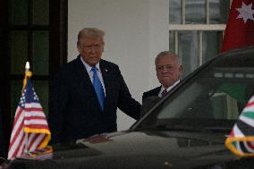 DC: President Trump and King of Jordan Abdullah II hold a bilateral meeting