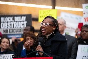 Rally To Prevent DOGE's Elon Musk's Closing Of The CFPB