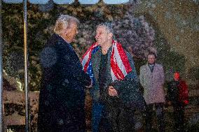 President Trump Welcomes Released Russian Prisoner Mark Fogel