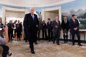 President Trump Welcomes Released Russian Prisoner Mark Fogel at White House