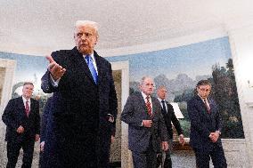 President Trump Welcomes Released Russian Prisoner Mark Fogel at White House