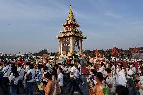 Makha Bucha Day Celebration In Bangkok.