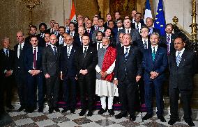 President Macron And Indian PM Modi At Franco-Indian Economic Forum Closing - Paris