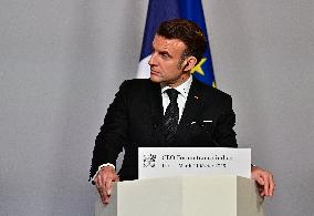 President Macron And Indian PM Modi At Franco-Indian Economic Forum Closing - Paris