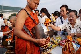 Makha Bucha Day Celebration In Bangkok.