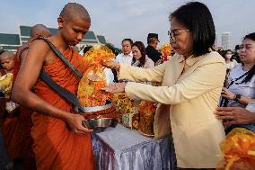 Makha Bucha Day Celebration In Bangkok.