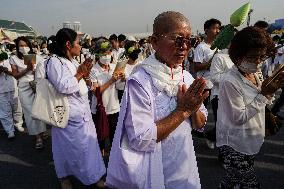 Makha Bucha Day Celebration In Bangkok.