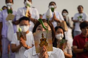 Makha Bucha Day Celebration In Bangkok.