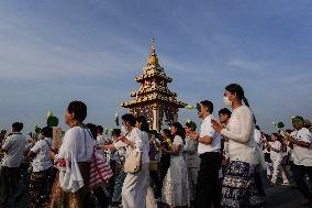 Makha Bucha Day Celebration In Bangkok.