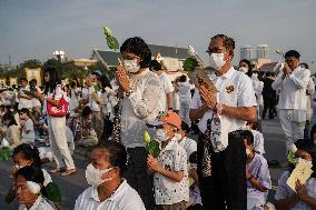 Makha Bucha Day Celebration In Bangkok.