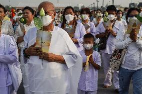 Makha Bucha Day Celebration In Bangkok.