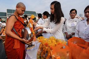 Makha Bucha Day Celebration In Bangkok.