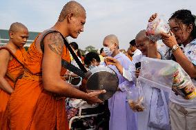 Makha Bucha Day Celebration In Bangkok.