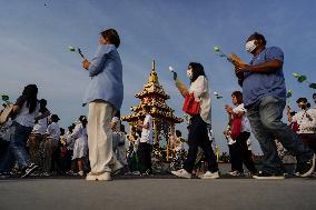 Makha Bucha Day Celebration In Bangkok.