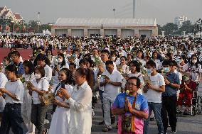 Makha Bucha Day Celebration In Bangkok.