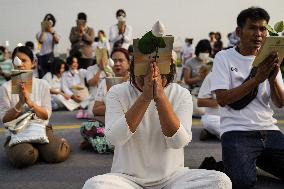 Makha Bucha Day Celebration In Bangkok.