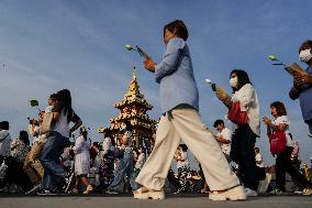 Makha Bucha Day Celebration In Bangkok.