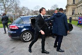 President Macron And Indian PM Modi At Franco-Indian Economic Forum Closing - Paris