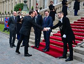 President Macron And Indian PM Modi At Franco-Indian Economic Forum Closing - Paris