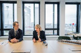 Christophe Fanichet And Anne Rigail Portrait - Paris