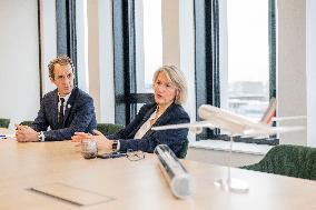 Christophe Fanichet And Anne Rigail Portrait - Paris