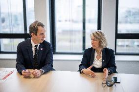 Christophe Fanichet And Anne Rigail Portrait - Paris