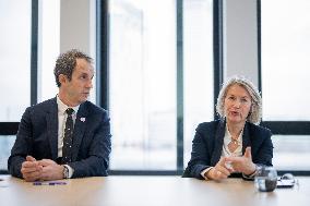 Christophe Fanichet And Anne Rigail Portrait - Paris