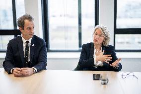 Christophe Fanichet And Anne Rigail Portrait - Paris