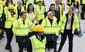 President Macron And Indian PM Modi Visit The ITER - Marseille